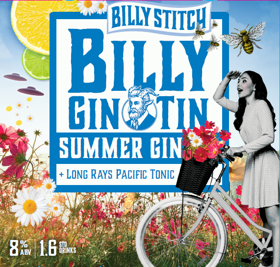 Billy Gin Tin Summer Gin and Pacific Tonic