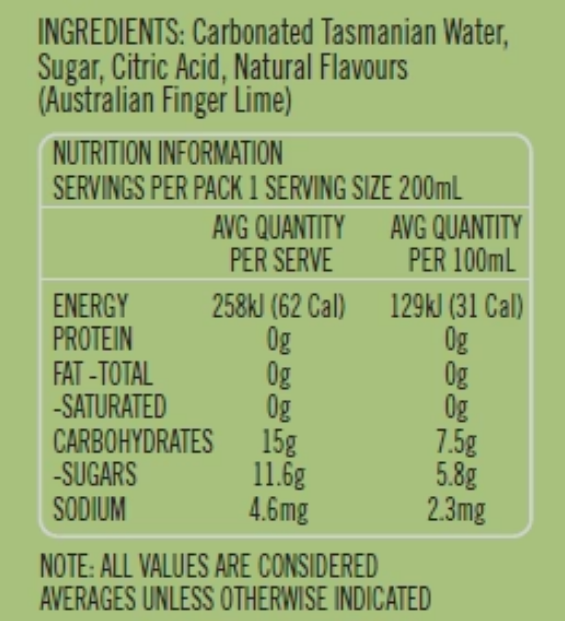 Soda Smith Fingerlime Soda